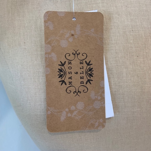 NWT Mason & Belle V Neck Long Sleeve Navy Blouse - Picture 8 of 11